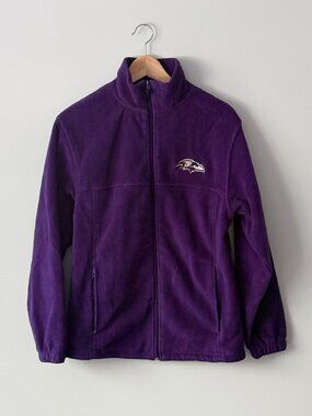 NFL Reebok Women's Baltimore Ravens Football Fleece Jacket Purple